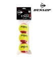 Pelotas Tenis Dunlop Stage 3 Red Pack de 3