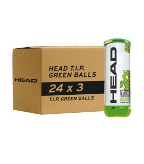 CAJON PELOTA TENIS HEAD T.I.P. GREEN  B3 24 BOTES | Sertenis