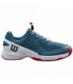 ZAPATILLAS WILSON RUSH PRO 4.0 QL JUNIOR AZUL/BLANCO