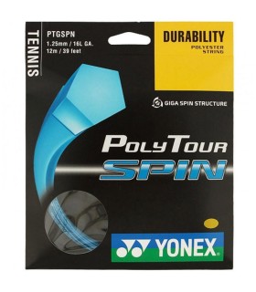 SET CORDAJE YONEX POLY TOUR SPIN BLUE 12M | Sertenis
